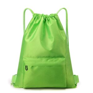A09.8-02/Adidas Drawstring Sports Bag - Waterproof Gym Backpack for Basketball & Football, 41x1x49cm - Image 11