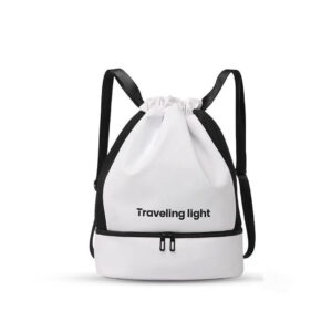 A09.8-03/Waterproof Dry Wet Separation Backpack - Large Capacity Sports Gym & Swim Drawstring Bag