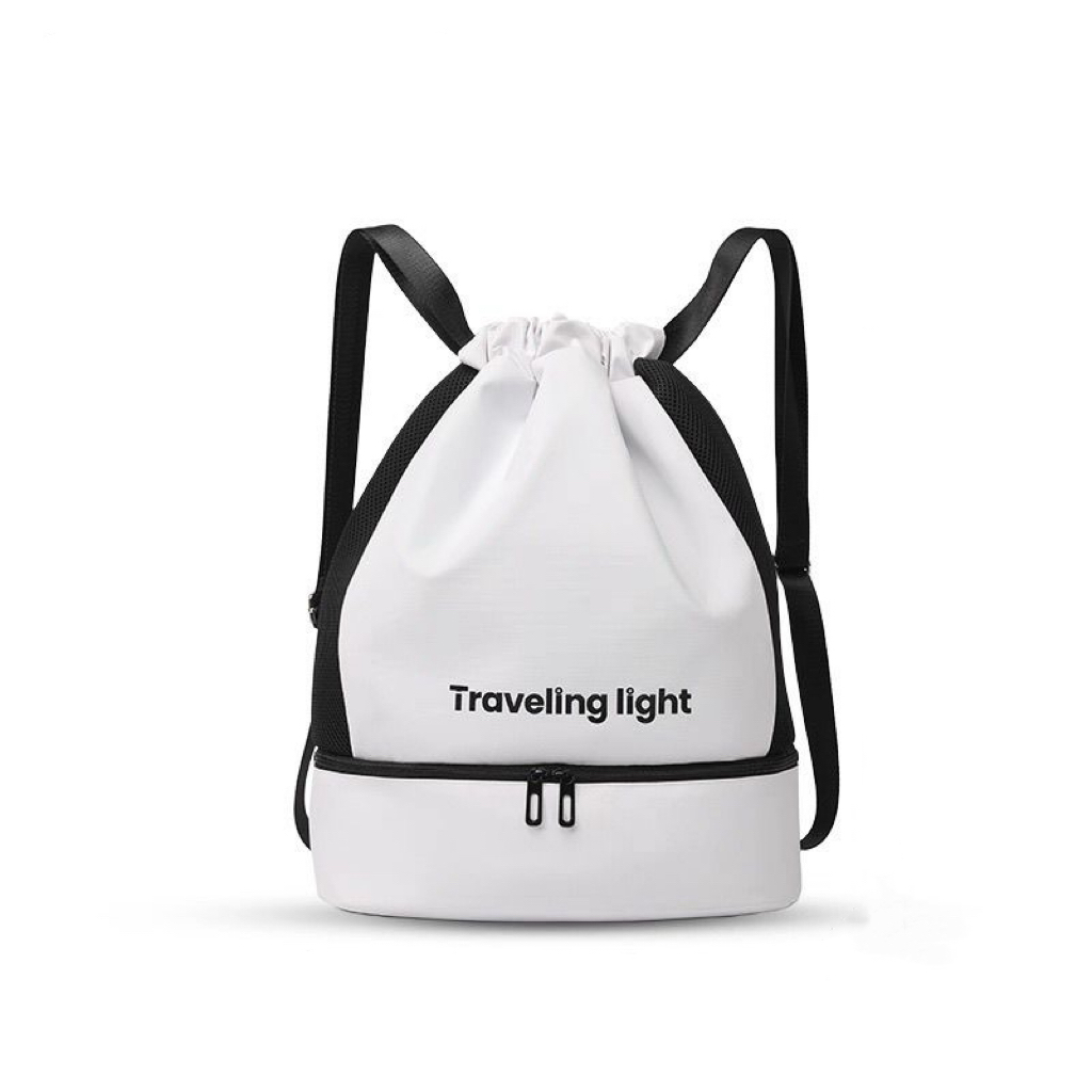 A09.8-03/Waterproof Dry Wet Separation Backpack - Large Capacity Sports Gym & Swim Drawstring Bag - Image 1