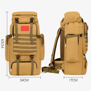 A09.9-01/Tactical Military Backpack 70L Large Capacity Waterproof Hiking Camping Bag - Image 3