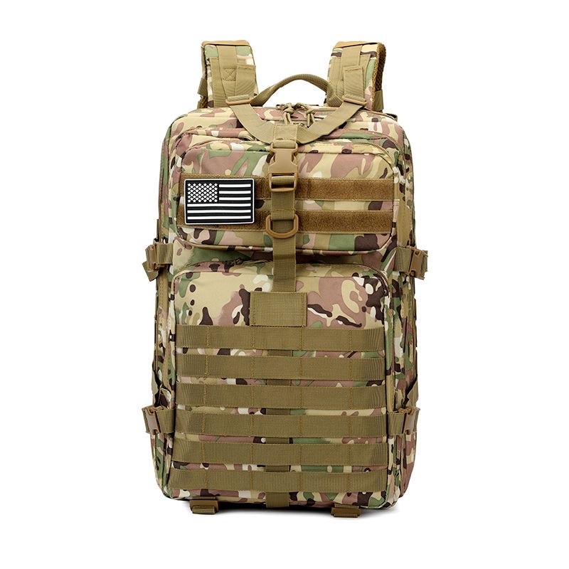 A09.9-02/Tactical Camo Backpack Multi-Pocket Waterproof Outdoor Hiking Camping Travel Bag - Image 7