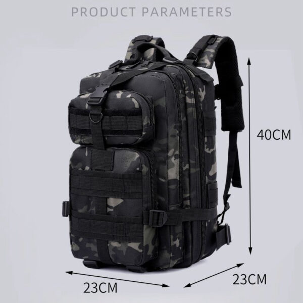 A09.9-02/Tactical Camo Backpack Multi-Pocket Waterproof Outdoor Hiking Camping Travel Bag