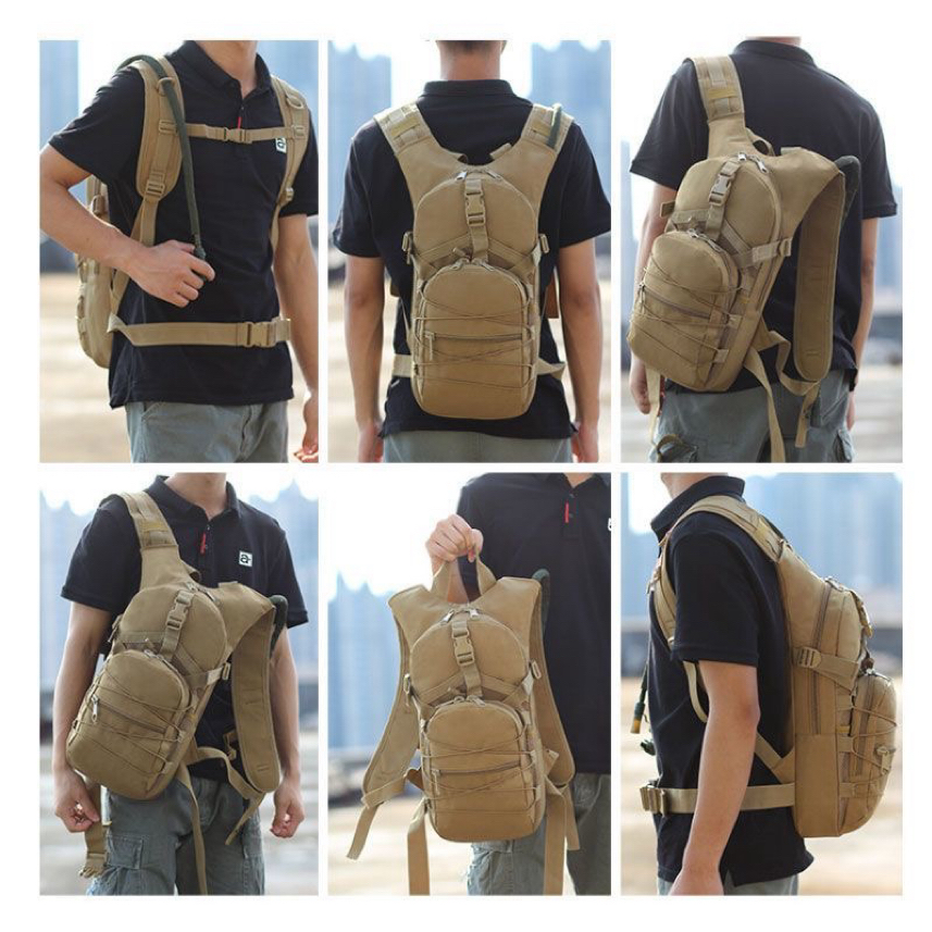 A09.9-03/Tactical Hydration Backpack Lightweight Outdoor Hiking Water Bladder Assault Bag (<10L) - Image 8