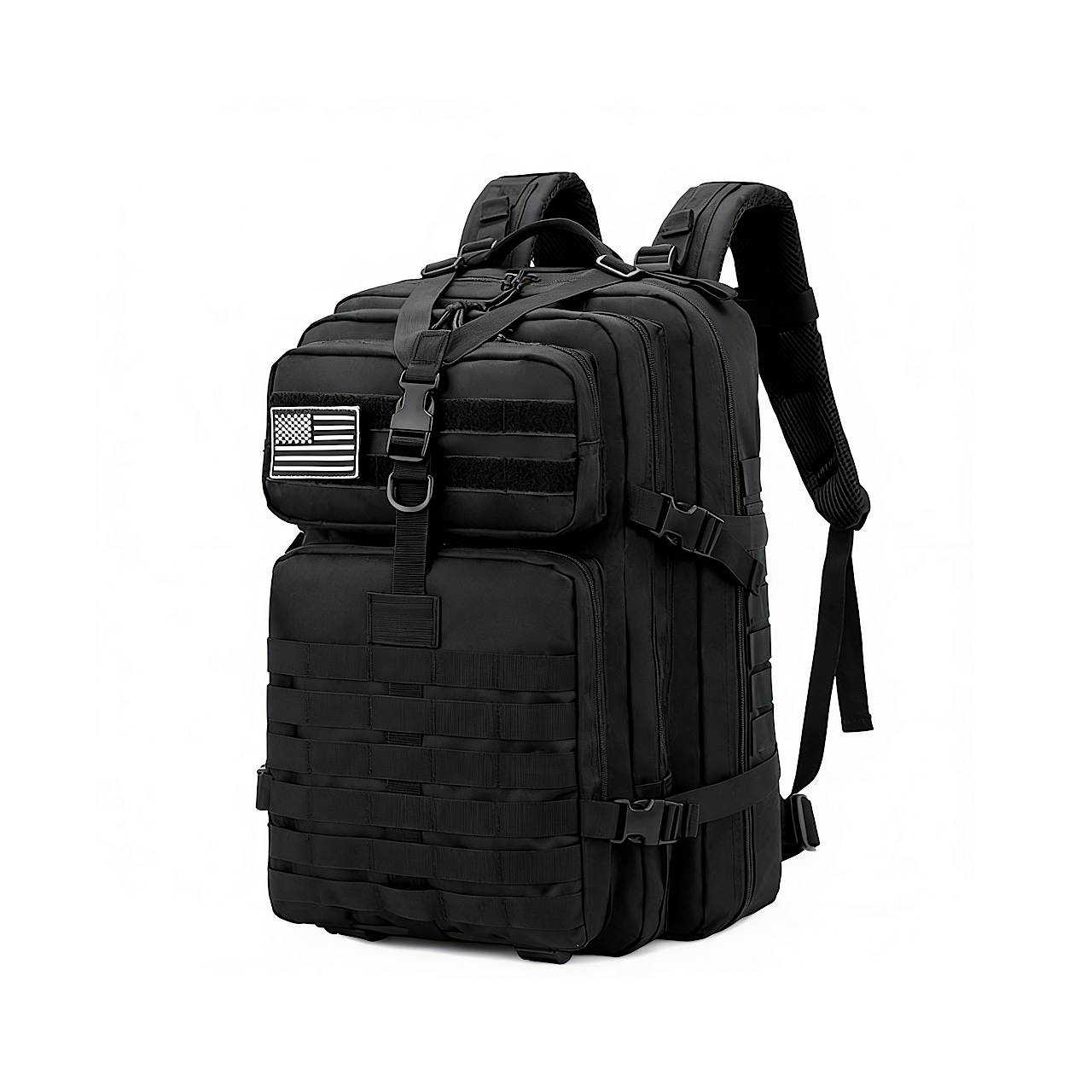 A09.9-02/Tactical Camo Backpack Multi-Pocket Waterproof Outdoor Hiking Camping Travel Bag - Image 1