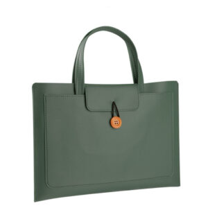 A09.11-01/14 Inch Leather Laptop Tote Bag Versatile Business Commute Work Office Handbag - Image 5