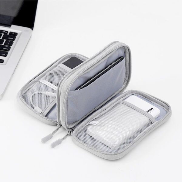 A09.12-01/Portable Digital Storage Bag for Charger Cable Power Bank Hard Drive Organizer