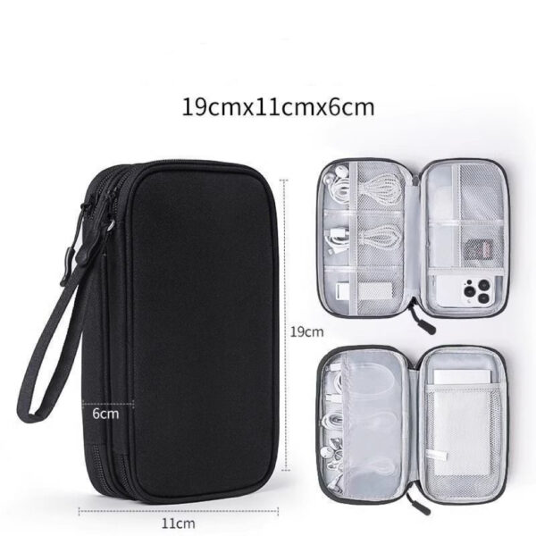 A09.12-01/Portable Digital Storage Bag for Charger Cable Power Bank Hard Drive Organizer