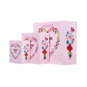 A09.14-02/Fashionable Bow Gift Paper Bags - Plaid Print Reusable Shopping Handbags for Gifting - Image 3